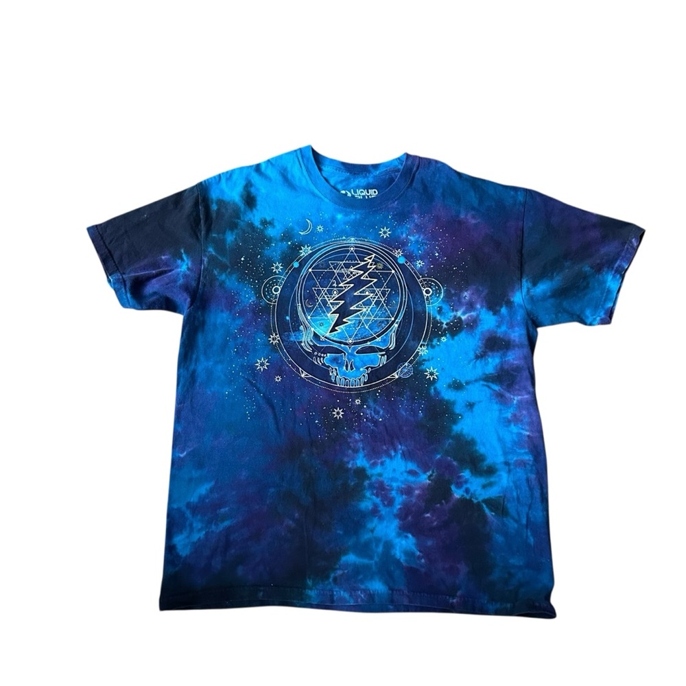 Grateful Dead Mystical Stealie Blue Tie Dye T-Shirt - XL - Picture 2 of 8